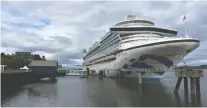  ?? ?? The 3,000-passenger Ruby Princess cruise ship, heading back from Alaska to Seattle, makes a stopover at Prince Rupert. Passengers are given about six hours to explore the area before sailing away.