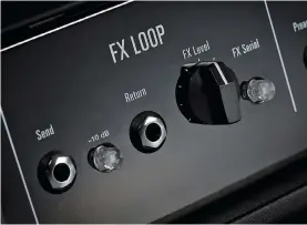  ??  ?? ABOVE You might not have considered putting drive effects into the effects loop of your amp, but doing so can yield powerful tone benefits in certain situations