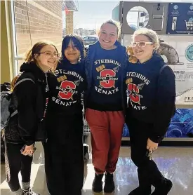  ?? ?? Members of the Stebbins High School Senate on a trip to buy toys for the Mad River Lions Club. From left: Amy Priest, Yanett Angeles-Santiago, Ebonie Sherwood, Bailey Hatton.