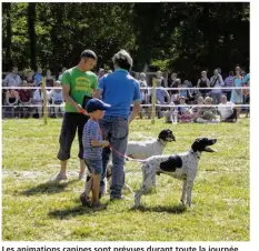  ??  ?? Les animations canines sont prévues durant toute la journée dimanche. (Photo : fédération des chasseurs)