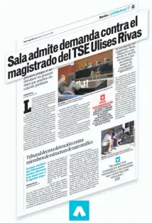  ??  ?? DEMANDA. LA SALA DE LO CONSTITUCI­ONAL ESTUDIARÁ SI EL MAGISTRADO DEL TSE TIENE VÍNCULOS CON EL FMLN.