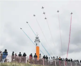  ??  ?? File picture of the Red Arrows at a previous Sunderland Airshow as council confirm event has been cancelled.