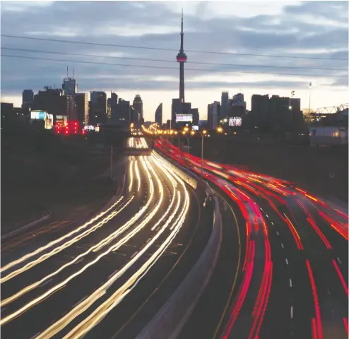  ?? FRANK GUNN / THE CANADIAN PRESS FILES ?? Easing congestion on highways in the GTA along with being ready for expected population growth in future decades
are why the proposed Highway 413, also known as the GTA West Corridor, should be built, Brian Lilley writes.