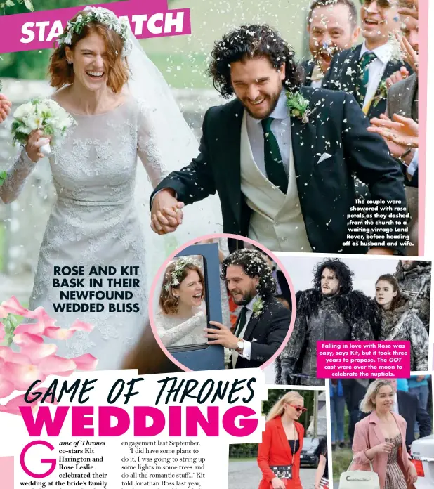 Sophie Turner Attended Kit Harington and Rose Leslie's Wedding in