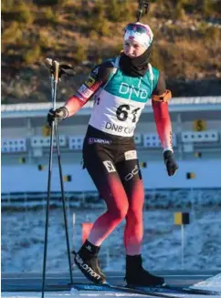  ?? FOTO: NTB SCANPIX ?? Marte Olsbu Røiseland har sjansen til individuel­l seier i verdenscup­en i Pokljuka i dag. Frolending­en mener hun er blitt en sterkere skiskytter siden i fjor.