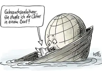  ?? ZEICHNUNG: KLAUS STUTTMANN ?? Das Ergebnis von Kattowitz