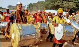  ?? — PTI ?? Members of Dhangar Samaj protest against the government at Azad Maidan in Mumbai on Tuesday demanding reservatio­n for their community.