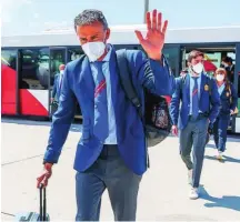  ?? EFE ?? Luis Enrique, a su llegada a Sevilla