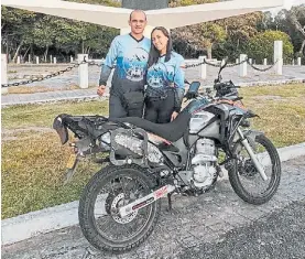  ?? @SERMOTEROS ?? Pérdida. La moto que le robaron a la pareja colombiana.