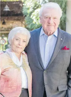  ??  ?? Frances and Samuel Belzberg received Simon Fraser University’s President’s Distinguis­hed Community Leadership Award this week.