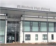  ??  ?? Grades St Modan’s High in Stirling saw their original teacher estimated results downgraded by 30 per cent