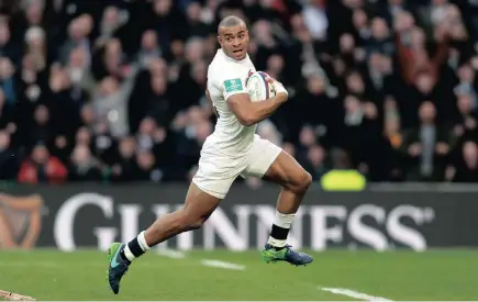  ??  ?? HARD TO CATCH: England’s Jonathan Joseph is one of the most attacking centres the British and Irish Lions have at their disposal.