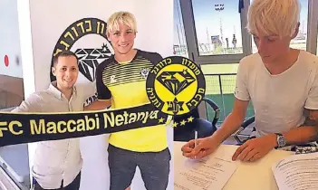  ?? ARCHIV-FOTO: DPA ?? Der gebürtige Weckhovene­r Tim Heubach spielt seit August 2017 bei Maccabi Netanya und gehört in dem israelisch­en Verein längst zur Stammelf.