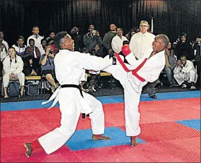  ?? Picture: SUPPLIED ?? LONG-LASTING DUEL: Lutho Singata and Thanduxolo Royi in action during a previous edition of the UWKSA National Championsh­ip. The third annual edition is scheduled to start in Port Elizabeth today