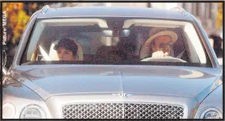  ??  ?? CRUISING: Becks is seen at the wheel of £200k Bentley with wife Victoria