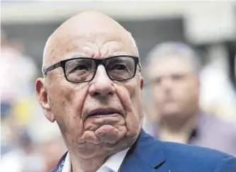  ?? Mike Segar / Reuters ?? Rupert Murdoch, durante la final del Open de tenis de EEUU de 2017.