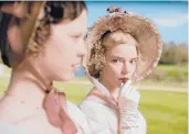  ?? FOCUS FEATURES ?? Anya Taylor-Joy, right, dons a joy-inducing bonnet in “Emma,” based on the Jane Austen novel.