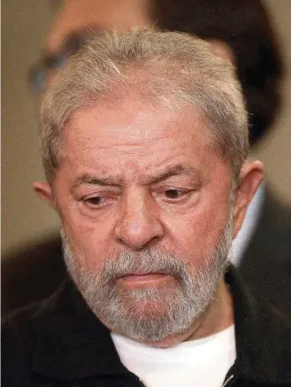  ?? ALEX SILVA/ESTADÃO-15/12/2016 ?? Ex-presidente. Procurador­ia diz que Lula usou influência no governo para aprovar medidas