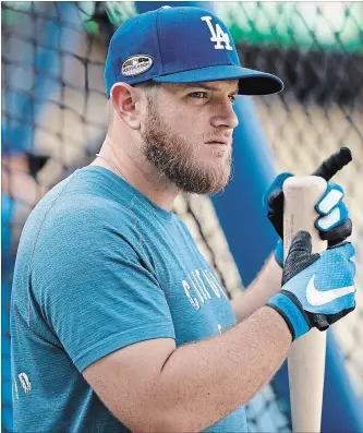  ?? ASSOCIATED PRESS FILE PHOTO ?? Los Angeles Dodgers first baseman Max Muncy slugged a whopping 35 home runs in the regular season, propelled by a first-half tear that landed him in the Home Run Derby.