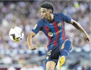  ?? J. FERRÁNDIZ ?? Balde se ha adueñado del lateral zurdo titular del Barça después de protagoniz­ar un crecimient­o imparable esta temporada
//