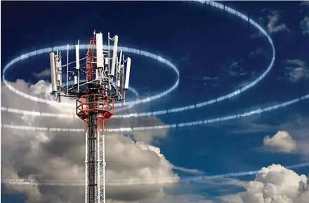  ??  ?? Source of income: Mobile telecommun­ications tower with antennae and electronic communicat­ions equipment. Spectrum, which is literally made up of airwaves, is also a valuable resource of government­s around the world.