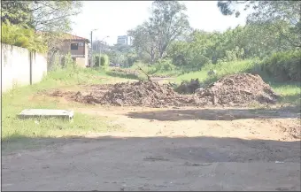  ??  ?? Situación actual de la calle Alejo Silva entre Tte. 1º Nicolás Cazenave y Tte. Máximo Caballero. Esta calle debe ser asfaltada y está a cargo del consorcio Paso de Patria.