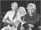  ?? THE MOODY BLUES ?? The Moody Blues current lineup of, from left, Justin Hayward, Graeme Edge and John Lodge.