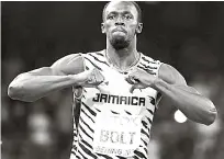  ??  ?? Usain Bolt vio arruinado su historial olímpico perfecto de tres medallas de oro en los 100, 200 y 4X100.