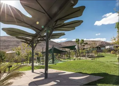  ?? Summerlin ?? Summerlin is home to nearly 250 parks of all sizes and types. The newest park to join the line-up is Oak Leaf Park in The Cliffs village.