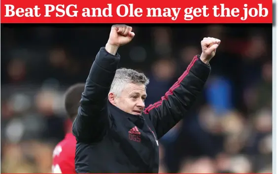  ?? PICTURE: BACKPAGE PIX ?? OLE GUNNAR SOLSKJAER.