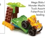  ??  ?? Mega Bloks Blaze & The Monster Machines Monster Truck Assortment, R230 Fisher-price South Africa, leading toy retailers