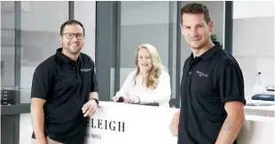  ?? ?? Scott Telford (left), Lisa Dodenciu and Brad Chugg form the seasoned team at Roseleigh Homes. With more than 40 years experience, Roseleigh Homes excels in all facets of residentia­l constructi­on.