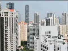  ?? THE STRAITS TIMES ?? Private home resale prices in Singapore rose 5.8 per cent last month over April last year.