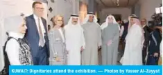  ?? — Photos by Yasser Al-Zayyat ?? KUWAIT: Dignitarie­s attend the exhibition.