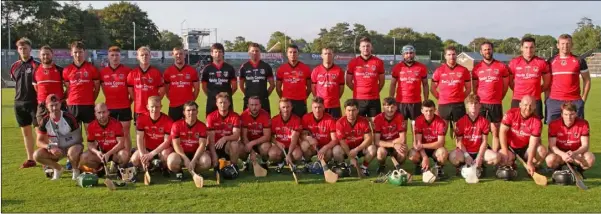  ??  ?? The Oulart-The Ballagh squad before retaining their All-County Hurling League Division 1 title in Innovate Wexford Park on Friday.