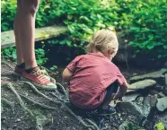  ??  ?? GET OUTSIDE: Allow your children to explore and learn in the great outdoors