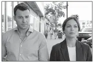  ??  ?? Burden of Truth premieres at 7 p.m. Wednesday on The CW and stars Peter Mooney and Kristin Kreuk as lawyers trying to solve a mysterious illness.