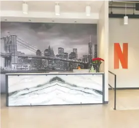  ?? NETFLIX INC. ?? Netflix will open this 170,000-square-foot production facility in the Bushwick neighbourh­ood of Brooklyn, N.Y. in September. It will start by filming two shows there.