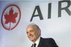  ?? GRAHAM HUGHES/THE CANADIAN PRESS FILE PHOTO ?? Calin Rovinescu says using data analytics on frequent flyer informatio­n will help Air Canada better understand their shopping patterns.