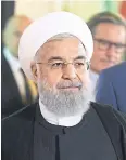  ?? AFP ?? Iranian President Hassan Rouhani in Vienna earlier this week.