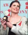  ?? Richard Drew / Associated Press ?? Ann Reinking with her Tony Award for best choreograp­hy for the musical “Chicago” at the 51st annual Tony Awards on June 1, 1997, in New York.