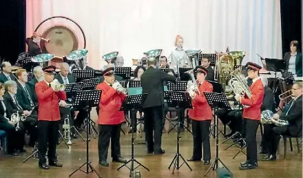  ?? SUPPLIED ?? The New Plymouth Brass pulled out all the stops at the Central Districts contest.