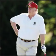  ??  ?? President Donald Trump plans to spend the erroneousl­y labeled “Presidents’ Day” on the links. More power to him.