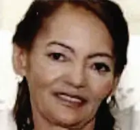  ?? Reprodução/Facebook ?? Geni Oliveira Lopes Martins havia completado 63 anos no dia da tragédia; ela é a 11ª vítima a morrer