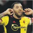  ??  ?? Watford striker Troy Deeney had knee surgery in August