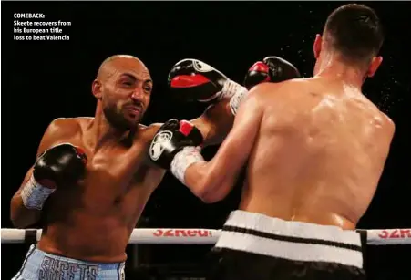  ??  ?? COMEBACK: Skeete recovers from his European title loss to beat Valencia