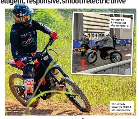  ?? ?? T&D already power the MECR-X off-road machine