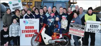  ?? Photo by John Cleary ?? Launching the Maurice Collins Vintage Rally in Banna were, from left Gavin, Margaret and Millie Raggett, Breda Collins, Grainne Raggett, Willie Cleary, Enda O’Brien, Jim Costello, Peggy and Philip Fitzmauric­e, Anthony Lynch, Sharon Leen, Siún Leen, Tim...