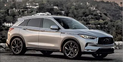  ??  ?? The 2021 Infiniti QX50 Autograph Edition AWD SUV. Photo courtesy of Infiniti Internet Media.