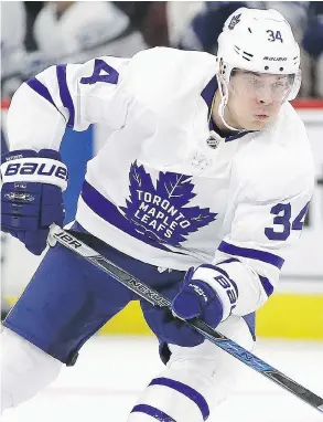  ?? JONATHAN DANIEL / GETTY IMAGES FILES ?? Auston Matthews is the Maple Leafs’ best player, but that hasn’t led to star treatment from coach Mike Babcock as rumours of a rift between the two continue to circulate.